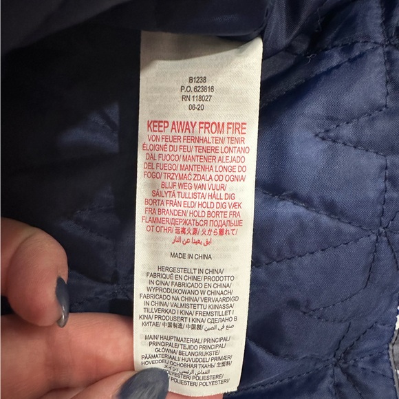 Mini Boden Boys' Space Shower Resistant Padded Jacket, Dark Grey Sz 8-9 EUC - Picture 7 of 8